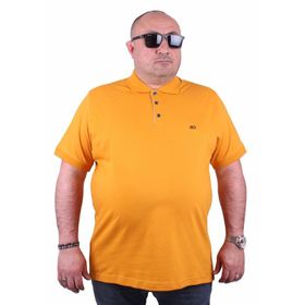 Moc Grande 11500 Büyük Beden Basic Hardal Erkek T-shirt