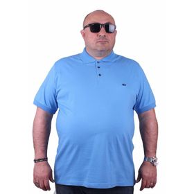 Moc Grande 11500 Büyük Beden Basic Mavı Erkek T-shirt