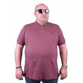 Moc Grande 11501 Büyük Beden Basic Eflatun Erkek T-shirt