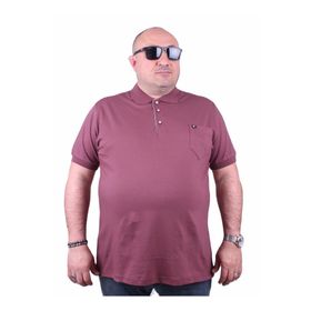 Moc Grande 11501 Büyük Beden Basic Eflatun Erkek T-shirt
