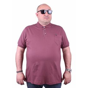 Moc Grande 11501 Büyük Beden Basic Eflatun Erkek T-shirt