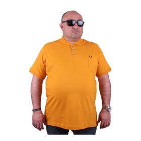 Moc Grande 11501 Büyük Beden Basic Hardal Erkek T-shirt