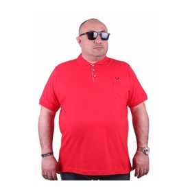 Moc Grande 11501 Büyük Beden Basic Kırmızı Erkek T-shirt