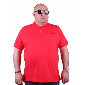Moc Grande 11501 Büyük Beden Basic Kırmızı Erkek T-shirt