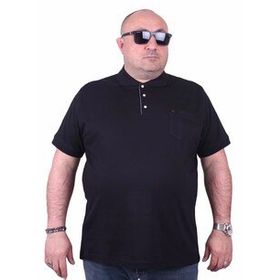Moc Grande 11501 Büyük Beden Basic Siyah Erkek T-shirt