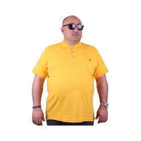 Moc Grande 11501 Polo Büyük Beden Sarı Erkek T-shirt