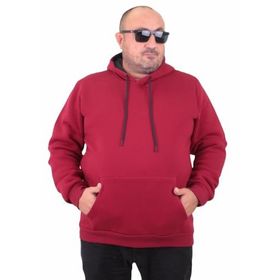 Moc Grande 11700 Bordo Kapüşonlu Erkek Sweatshirt