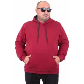 Moc Grande 11700 Bordo Kapüşonlu Erkek Sweatshirt
