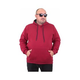 Moc Grande 11700 Bordo Kapüşonlu Erkek Sweatshirt