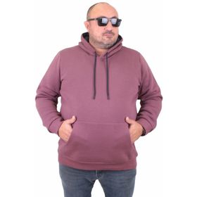 Moc Grande 11700 Eflatun Kapüşonlu Erkek Sweatshirt