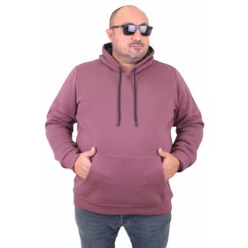 Moc Grande 11700 Eflatun Kapüşonlu Erkek Sweatshirt