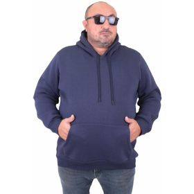Moc Grande 11700 İndigo Kapüşonlu Erkek Sweatshirt