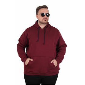Moc Grande 11700 Mürdüm Kapüşonlu Erkek Sweatshirt