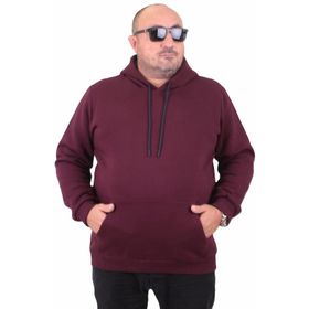 Moc Grande 11700 Mürdüm Kapüşonlu Erkek Sweatshirt
