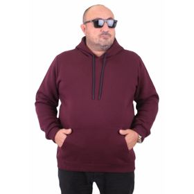 Moc Grande 11700 Mürdüm Kapüşonlu Erkek Sweatshirt