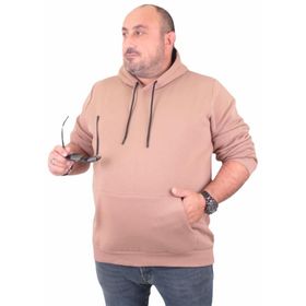 Moc Grande 11700 Sütlü Kahve Kapüşonlu Erkek Sweatshirt