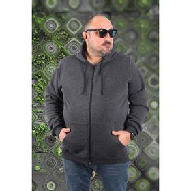 Moc Grande 11701 Antrasit Kapüşonlu Erkek Sweatshirt