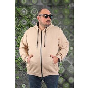 Moc Grande 11701 Bej 3 İp Kapüşonlu Erkek Sweatshirt