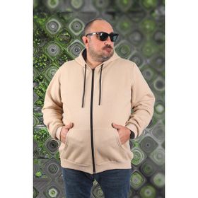 Moc Grande 11701 Bej 3 İp Kapüşonlu Erkek Sweatshirt