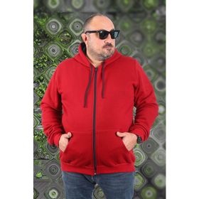 Moc Grande 11701 Bordo Kapüşonlu Erkek Sweatshirt