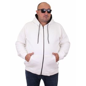 Moc Grande 11701 Ekru Kapüşonlu Unisex Sweatshirt