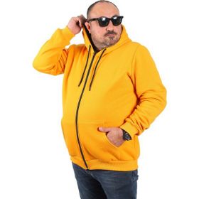 Moc Grande 11701 Hardal 3 İp Kapüşonlu Erkek Sweatshirt