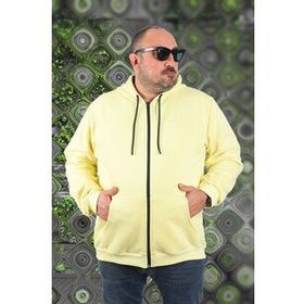 Moc Grande 11701 Sarı 3 İp Kapüşonlu Erkek Sweatshirt