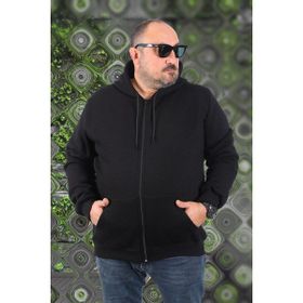 Moc Grande 11701 Siyah Kapüşonlu Erkek Sweatshirt