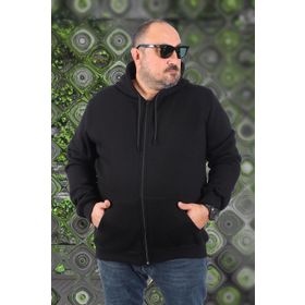 Moc Grande 11701 Siyah Kapüşonlu Erkek Sweatshirt