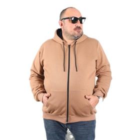Moc Grande 11701 Sütlü Kahve 3 İp Kapüşonlu Erkek Sweatshirt
