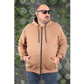 Moc Grande 11701 Sütlü Kahve 3 İp Kapüşonlu Erkek Sweatshirt