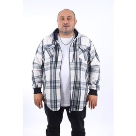 Moc Grande 22202 Indigo Büyük Beden Çift Cep Oduncu Erkek Sweatshirt
