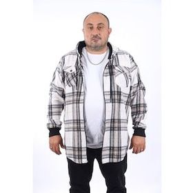 Moc Grande 22202 Indigo Büyük Beden Çift Cep Oduncu Erkek Sweatshirt
