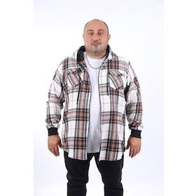 Moc Grande 22202 Indigo Büyük Beden Çift Cep Oduncu Erkek Sweatshirt