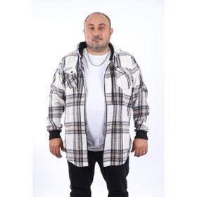 Moc Grande 22202 Kahverengi Büyük Beden Çift Cep Oduncu Erkek Sweatshirt