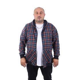 Moc Grande 22208 Petrol Büyük Beden Kanguru Cep Square Erkek Sweatshirt