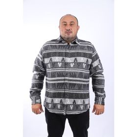 Moc Grande 22211 Antrasit MC Rug Print Oduncu Erkek Gömlek