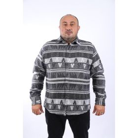 Moc Grande 22211 Siyah MC Rug Print Oduncu Erkek Gömlek