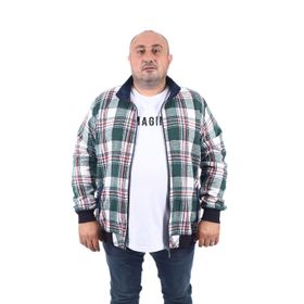 Moc Grande 22219 Nefti Büyük Beden Dik Yaka Oduncu Erkek Sweatshirt