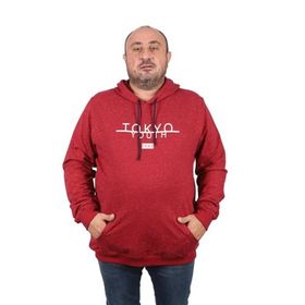 Moc Grande 22702 Bordo Kapüşonlu Erkek Sweatshirt