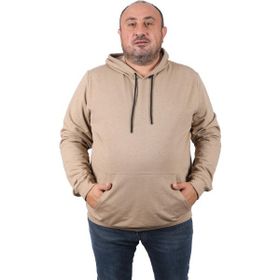 Moc Grande 22705 Bej Kapüşonlu Erkek Sweatshirt