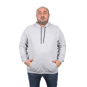 Moc Grande 22705 Gri Kapüşonlu Erkek Sweatshirt
