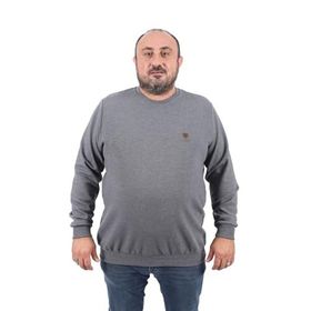 Moc Grande 22712 Antrasit Büyük Beden Gipeli Casual Erkek Sweatshirt