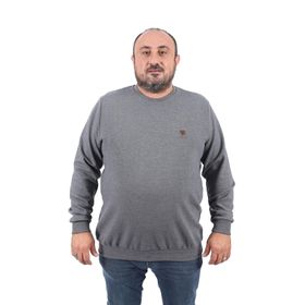 Moc Grande 22712 Antrasit Büyük Beden Gipeli Casual Erkek Sweatshirt