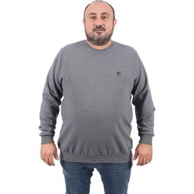 Moc Grande 22712 Antrasit Büyük Beden Gipeli Casual Erkek Sweatshirt