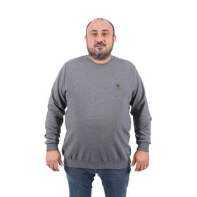 Moc Grande 22712 Antrasit Büyük Beden Gipeli Casual Erkek Sweatshirt