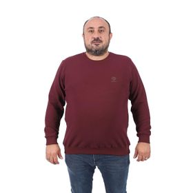 Moc Grande 22712 Bordo Büyük Beden Gipeli Casual Erkek Sweatshirt