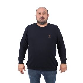 Moc Grande 22712 Lacivert Büyük Beden Gipeli Casual Erkek Sweatshirt