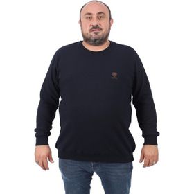 Moc Grande 22712 Lacivert Büyük Beden Gipeli Casual Erkek Sweatshirt