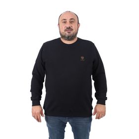 Moc Grande 22712 Siyah Büyük Beden Gipeli Casual Erkek Sweatshirt